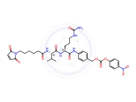 Chemical structure of Mc-Val-Cit-PABC-PNP