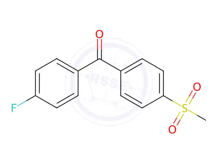 Chemical structure of (4-Fluorophenyl)(4-methanesulfonylphenyl)methanone