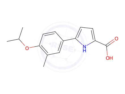 Chemical structure of 5-(4-Isopropoxy-3-methylphenyl)-1H-pyrrole-2-carboxylic acid