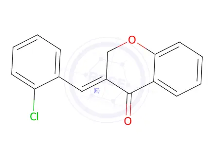 Chemical structure of 3-[(E)-(2-Chlorophenyl)methylidene]-2,3-dihydro-4H-chromen-4-one