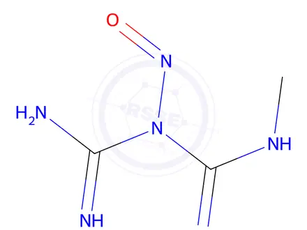 Chemical structure of N-Methyl-1-(N-nitrosocarbamimidamido)methanimidamide