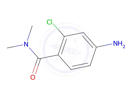 Chemical structure of 4-amino-2-chloro-N,N-dimethylbenzamide