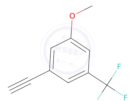 Chemical structure of 1-Ethynyl-3-methoxy-5-(trifluoromethyl)benzene