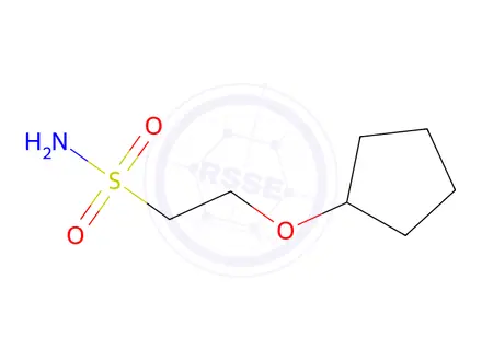 Chemical structure of 2-(Cyclopentyloxy)ethane-1-sulfonamide