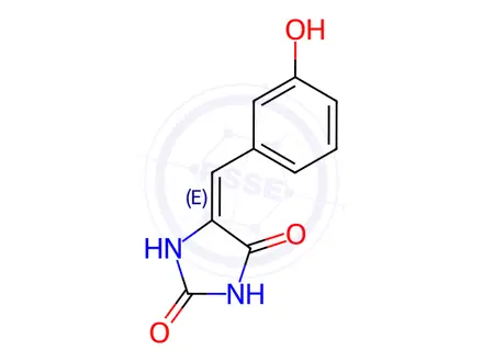 Chemical structure of 5-(3'-Hydroxybenzylidene)hydantoin