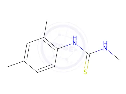 Chemical structure of 1-(2,4-Dimethylphenyl)-3-methylthiourea
