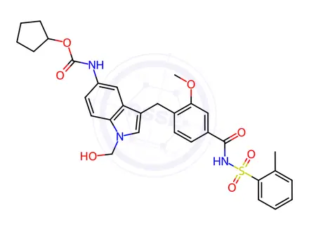 Chemical structure of Zafirlukast Impurity 5