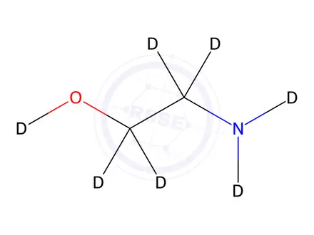 Chemical structure of Ethanolamine-d7 Solution in Methanol