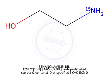 Chemical structure of ETHANOLAMINE-15N