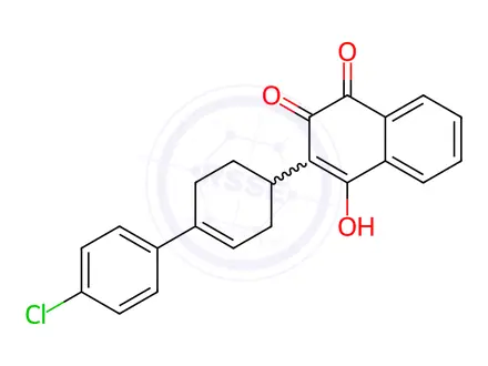 Chemical structure of Atovaquone Impurity 12