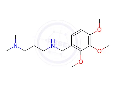 Chemical structure of N1,N1-dimethyl-N3-(2,3,4-trimethoxybenzyl)propane-1,3-diamine