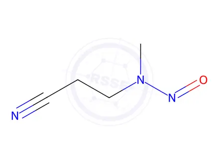 Chemical structure of 3-(Methylnitrosamino)propionitrile
