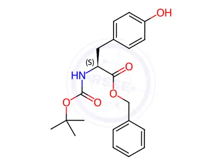 Chemical structure of Boc-L-tyrosine benzyl ester
