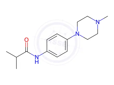 Chemical structure of N-(4-(4-methylpiperazin-1-yl)phenyl)isobutyramide