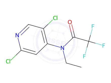 Chemical structure of N-(2,5-dichloropyridin-4-yl)-N-ethyl-2,2,2-trifluoroacetamide