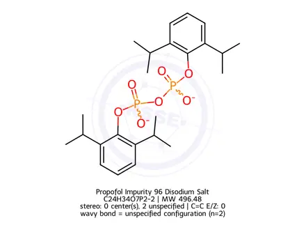 Chemical structure of Propofol Impurity 96 Disodium Salt