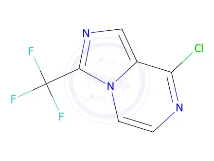 Chemical structure of 8-chloro-3-(trifluoromethyl)imidazo[1,5-a]pyrazine