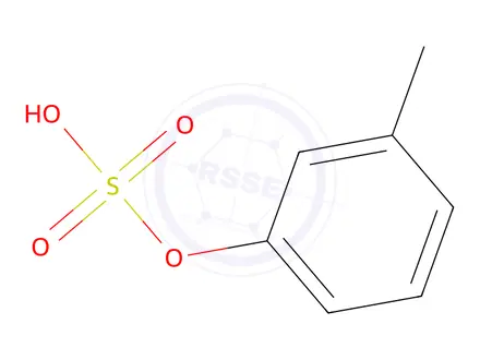 Chemical structure of m(or p)-tolyl hydrogen sulphate