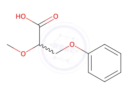 Chemical structure of 2-methoxy-3-phenoxypropanoic acid