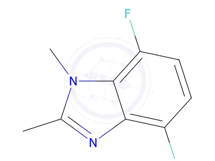 Chemical structure of 4,7-difluoro-1,2-dimethyl-1H-1,3-benzodiazole