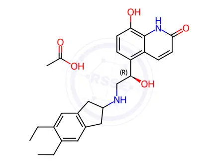 Chemical structure of Indacaterol (Acetic Acid)