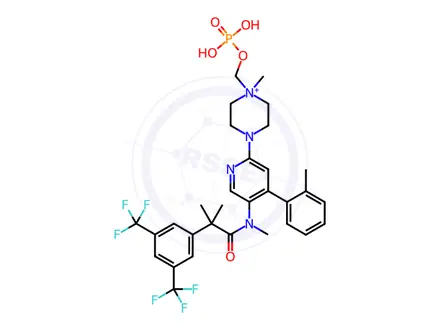 Chemical structure of Fosnetupitant Chloride Hydrochloride