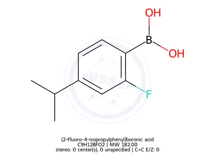 Chemical structure of (2-Fluoro-4-isopropylphenyl)boronic acid