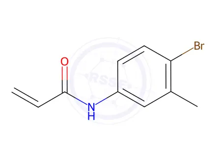 Chemical structure of N-(4-bromo-3-methylphenyl)acrylamide