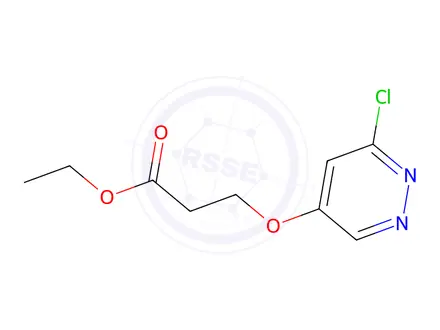 Chemical structure of Ethyl 3-((6-chloropyridazin-4-yl)oxy)propanoate