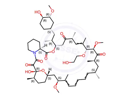 Chemical structure of Everolimus Impurity 9-O-Hydroxyethyl sirolimus(009-96)