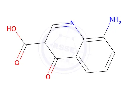 Chemical structure of 8-Amino-4-hydroxyquinoline-3-carboxylic acid
