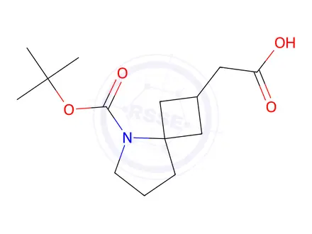Chemical structure of 2-(5-(Tert-butoxycarbonyl)-5-azaspiro[3.4]Octan-2-yl)acetic acid