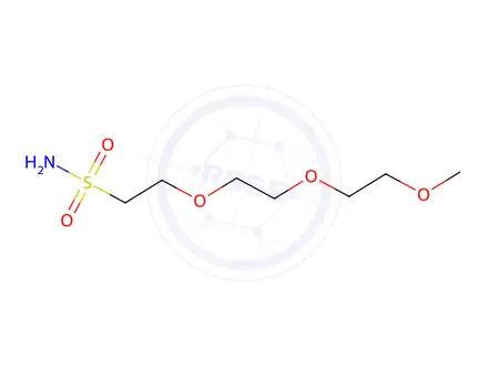 Chemical structure of 2-(2-(2-Methoxyethoxy)ethoxy)ethane-1-sulfonamide