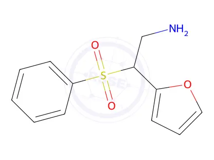 Chemical structure of 2-(Furan-2-yl)-2-(phenylsulfonyl)ethan-1-amine