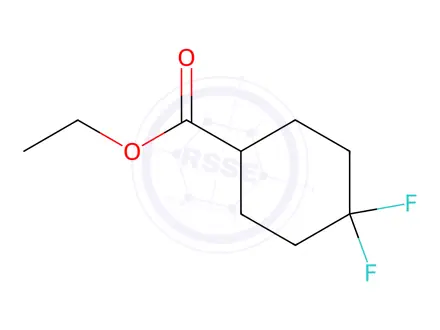 Chemical structure of 4,4-Difluorocyclohexanecarboxylic Acid Ethyl Ester