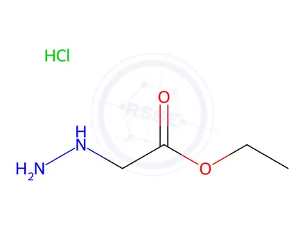 Chemical structure of Ethyl hydrazinoacetate, HCl