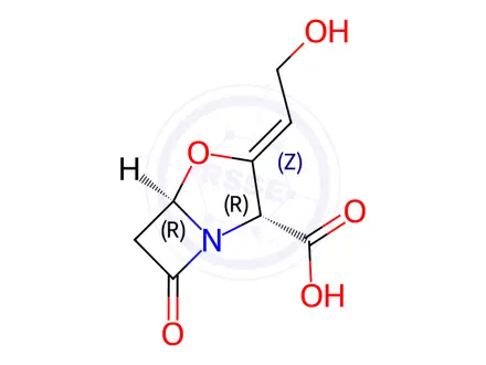 Chemical structure of Clavulanic acid
