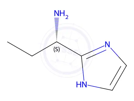 Chemical structure of (S)-1-(1H-imidazol-2-yl)propan-1-amine dihydrochloride