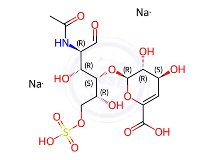 Chemical structure of Heparin Disaccharide II-A Disodium Salt