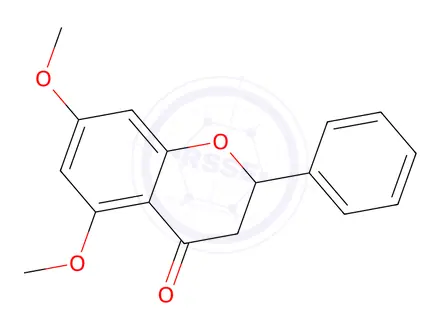 Chemical structure of 5,7-Dimethoxyflavanone