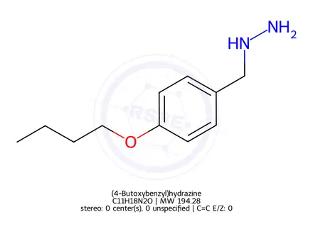 Chemical structure of (4-Butoxybenzyl)hydrazine