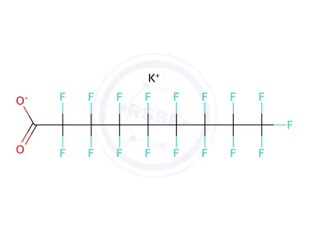 Chemical structure of Potassium perfluorononanoate