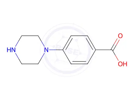 Chemical structure of 4-(Piperazin-1-Yl)Benzoic Acid 2Hcl