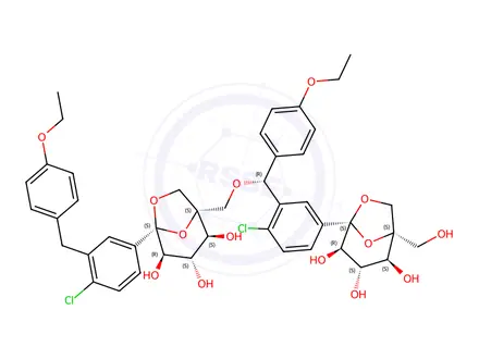 Chemical structure of Ertugliflozin impurity 45