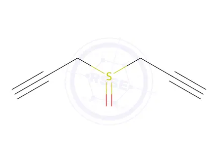 Chemical structure of 3-(Prop-2-yn-1-ylsulfinyl)prop-1-yne