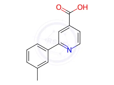 Chemical structure of 2-(m-Tolyl)isonicotinic acid