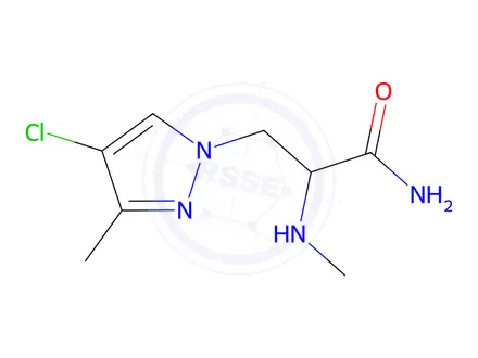 Chemical structure of 3-(4-Chloro-3-methyl-1h-pyrazol-1-yl)-2-(methylamino)propanamide