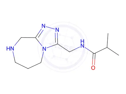 Chemical structure of N-((6,7,8,9-Tetrahydro-5H-[1,2,4]triazolo[4,3-a][1,4]diazepin-3-yl)methyl)isobutyramide