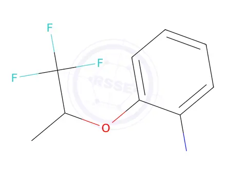 Chemical structure of 2-[(1,1,1-trifluoropropan-2-yl)oxy]aniline