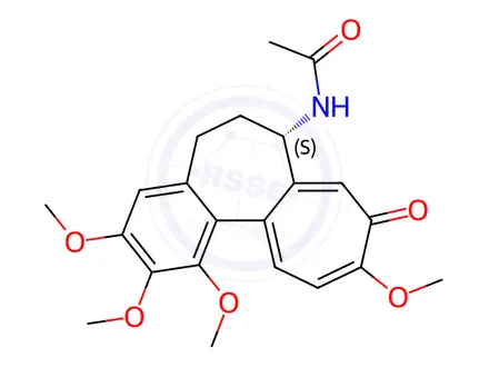 Chemical structure of Colchicine